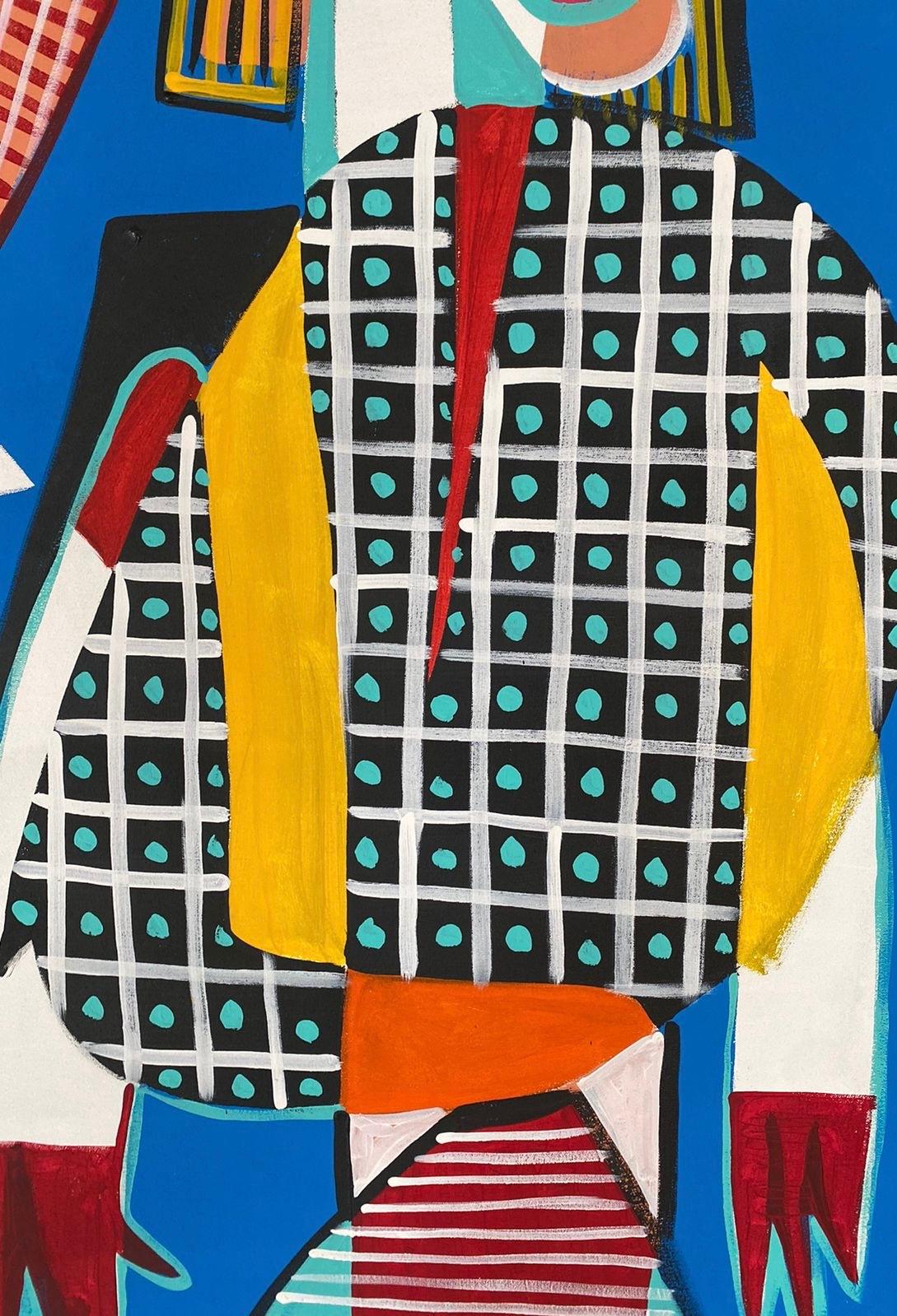 Los Parientes Raros, Arte contemporanea, Pittura astratta, 21° secolo - Painting Astratto di Enrique Pichardo