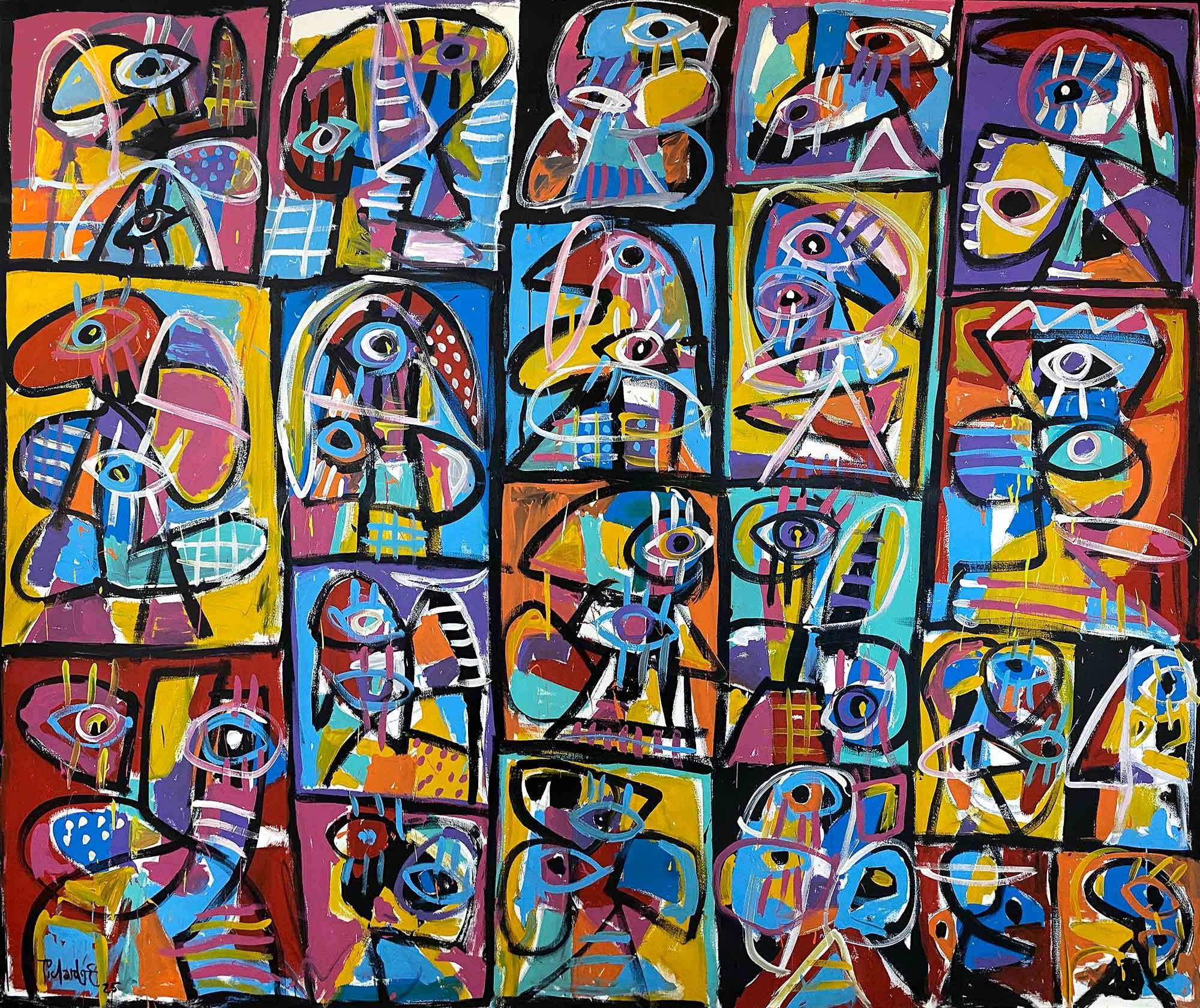 Abstract Painting de Enrique Pichardo - Mosaico en Vivo, Arte Contemporáneo, Pintura Abstracta, Siglo XXI