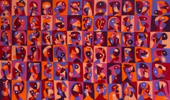 Mosaico Rojo, Contemporary Art, Abstract Painting, 21st Century