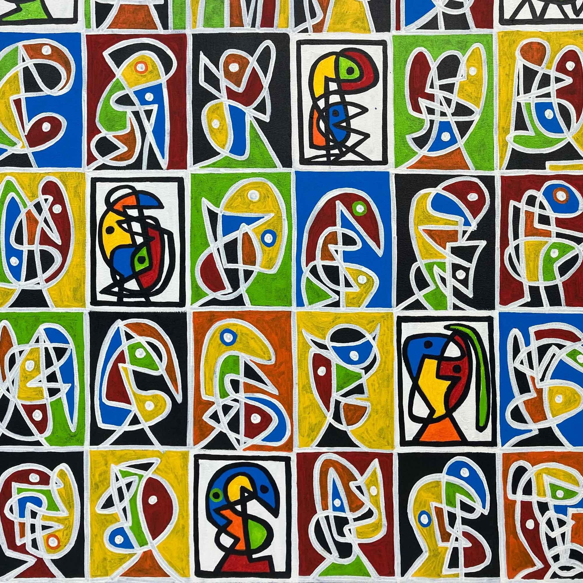 Mosaicos I, Contemporary Art, Abstract Painting, 21st Century For Sale 3