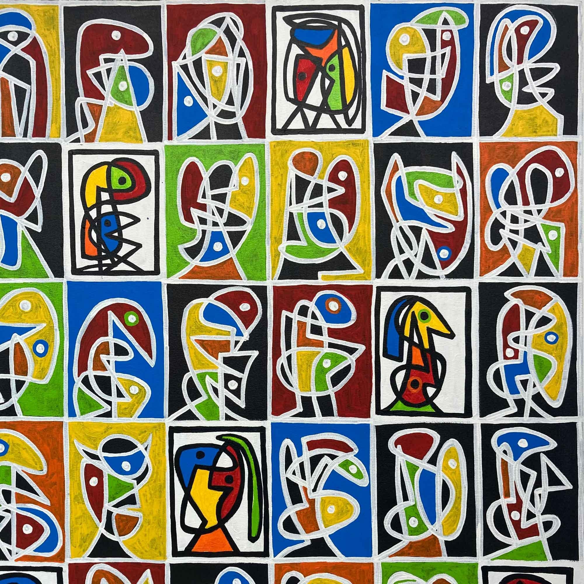 Mosaicos I, Art contemporain, Peinture abstraite, 21ème siècle en vente 1
