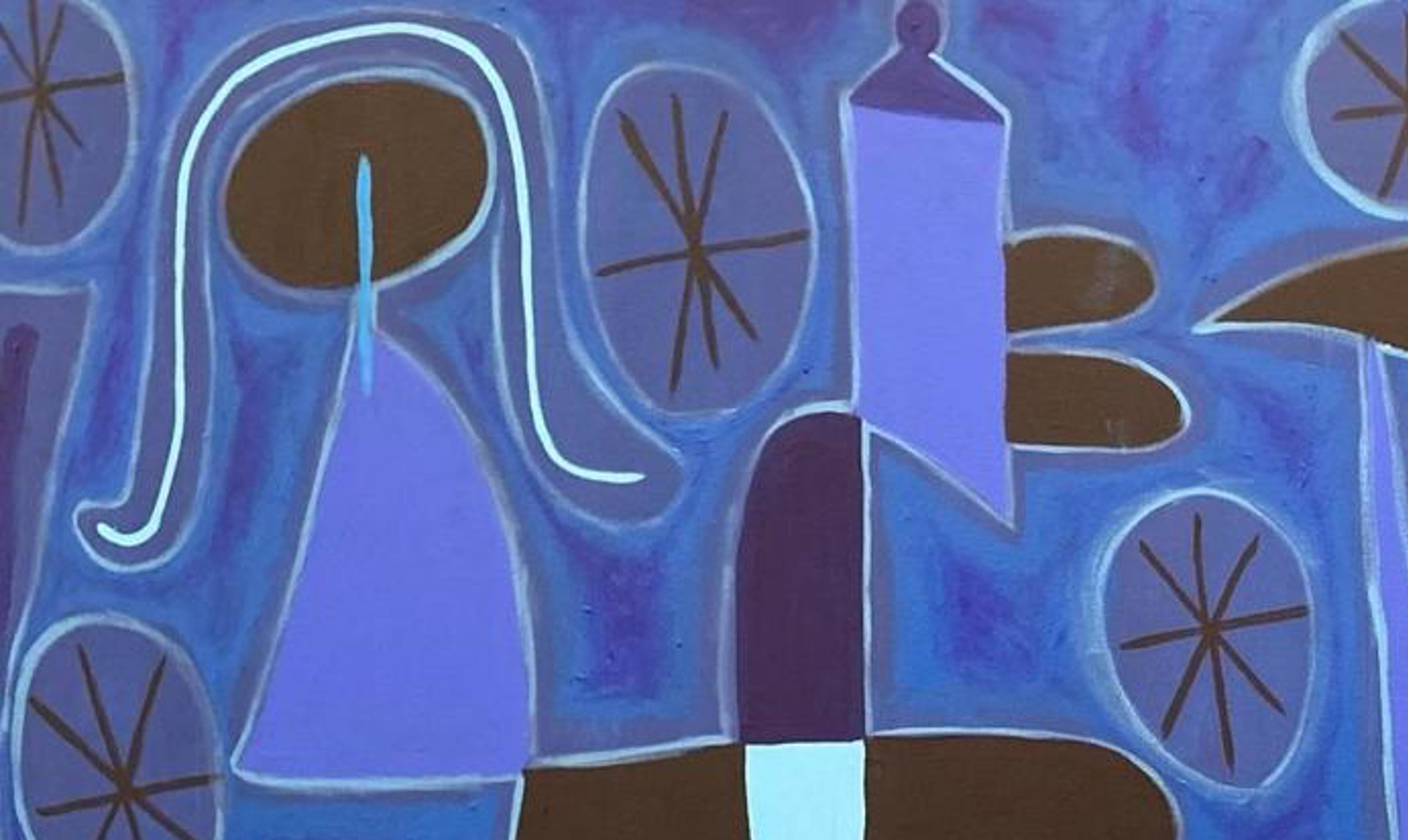 Nocturno, Arte contemporanea, Pittura astratta, 21° secolo - Painting di Enrique Pichardo