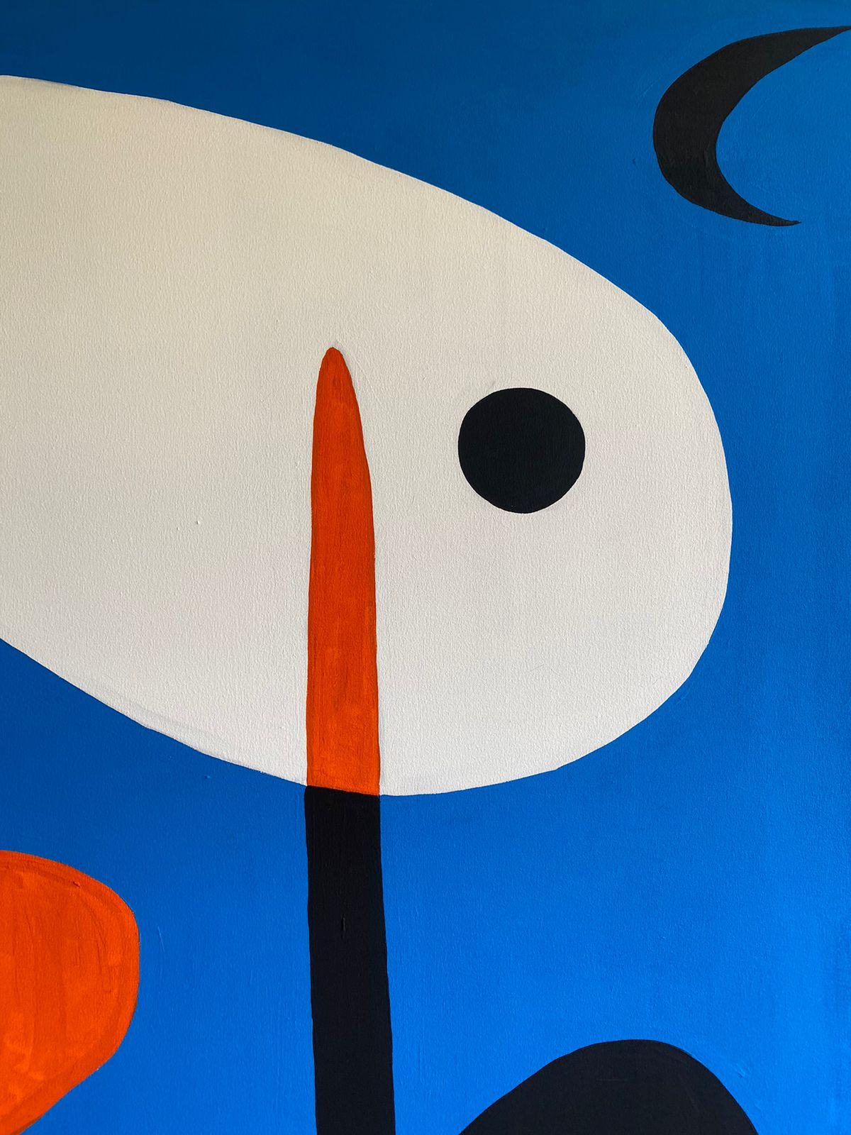 Par de Personajes, Arte contemporanea, Pittura astratta, 21° secolo - Painting Astratto di Enrique Pichardo
