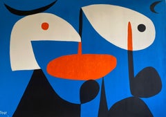 Par de Personajes, Arte contemporanea, Pittura astratta, 21° secolo
