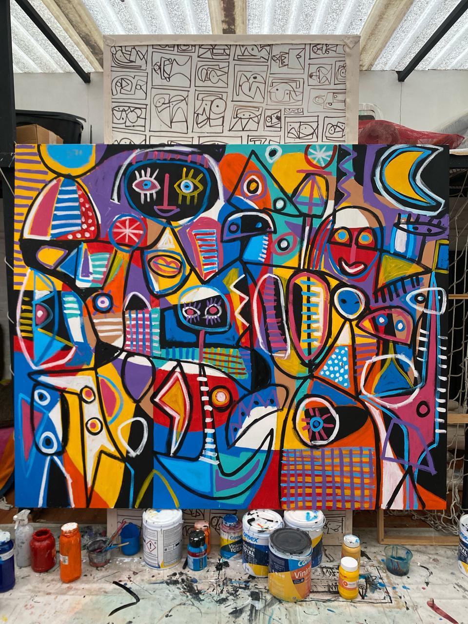 Psicodélico, Contemporary Art, Abstract Painting, 21st Century For Sale 8