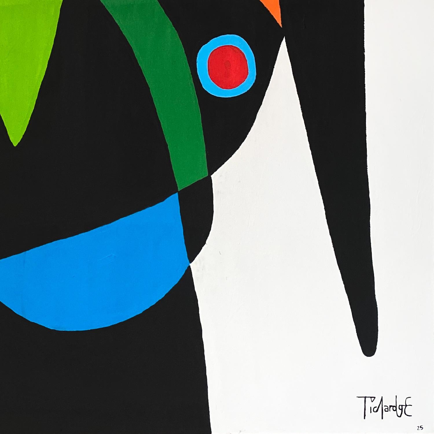 Retrato, Arte contemporanea, Pittura astratta, 21° secolo - Painting di Enrique Pichardo