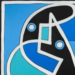 Retrato en Azul, Arte contemporanea, Pittura astratta, 21° Secolo