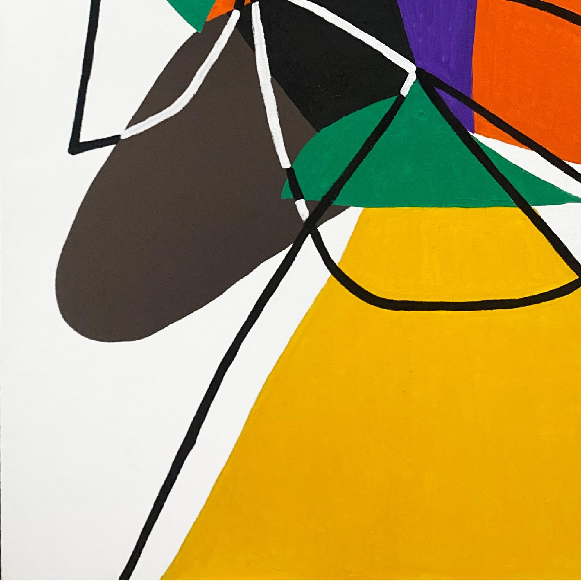Retrato en Fondo Blanco, Contemporary Art, Abstract Painting, 21st Century For Sale 2