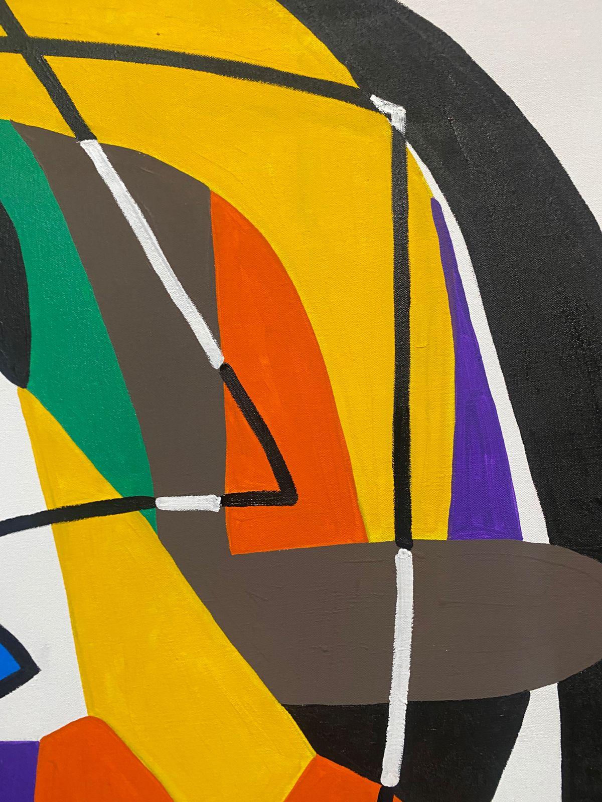 Retrato en Fondo Blanco, Art contemporain, Peinture abstraite, 21ème siècle en vente 4