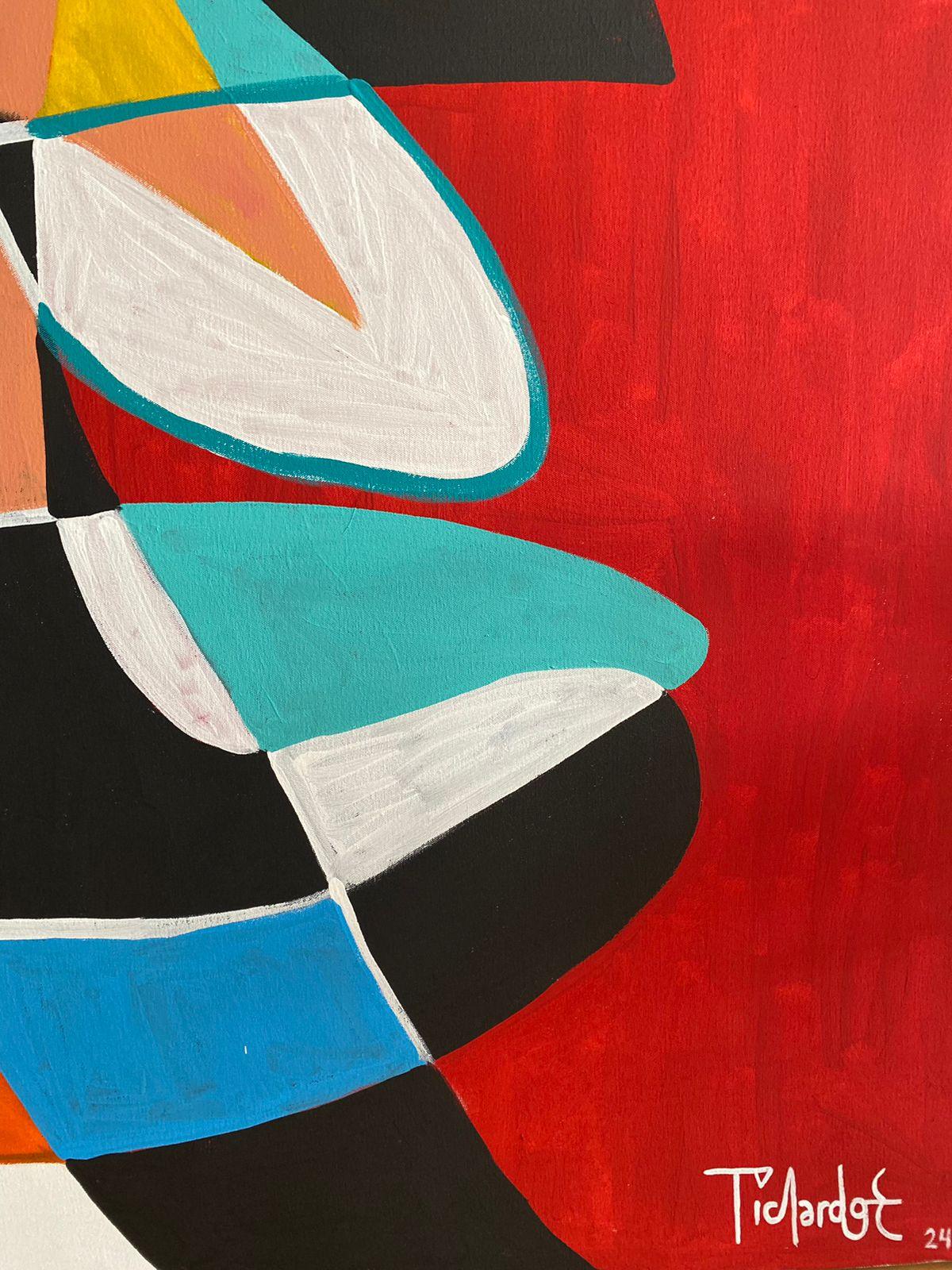 Retrato en Rojo, Arte contemporanea, Pittura astratta, 21° secolo 2