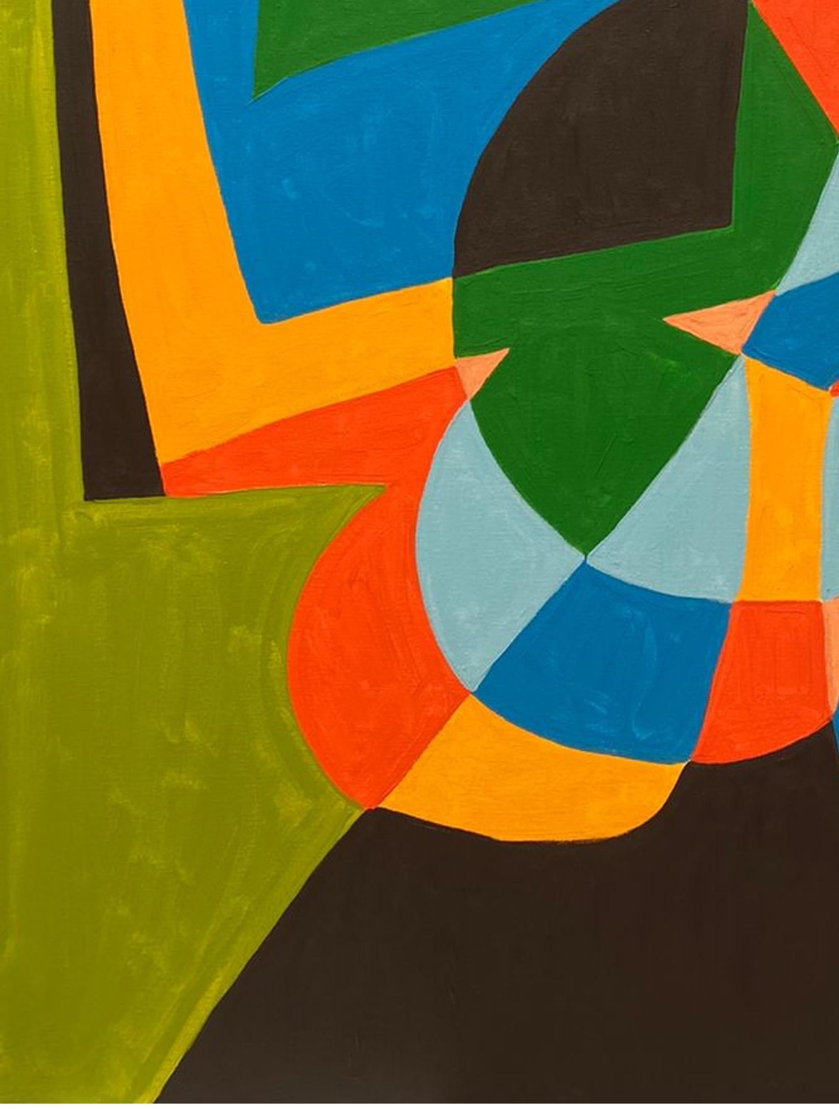 Retrato en Verde, Contemporary Art, Abstract Painting, 21st Century 1