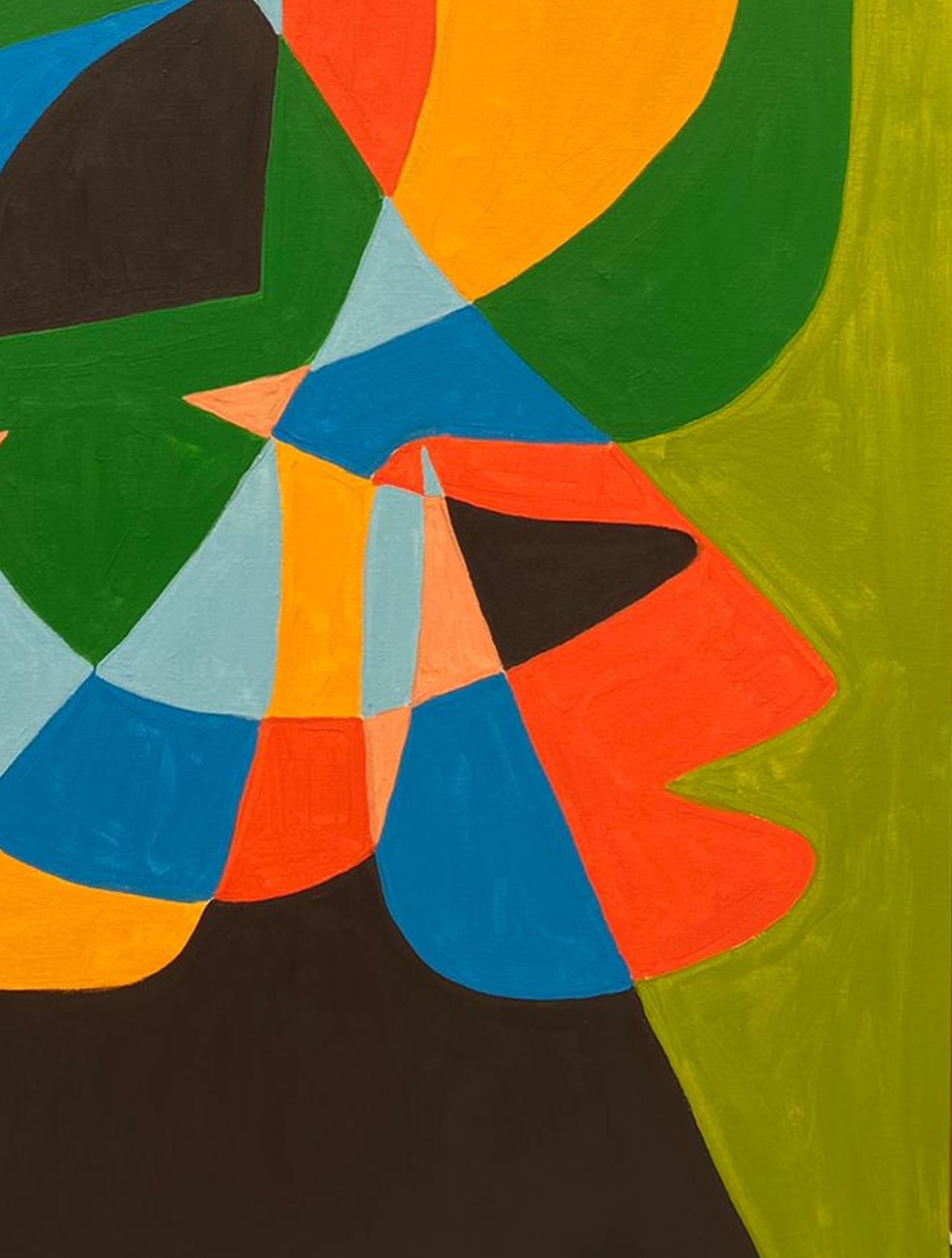 Retrato en Verde, Contemporary Art, Abstract Painting, 21st Century 3