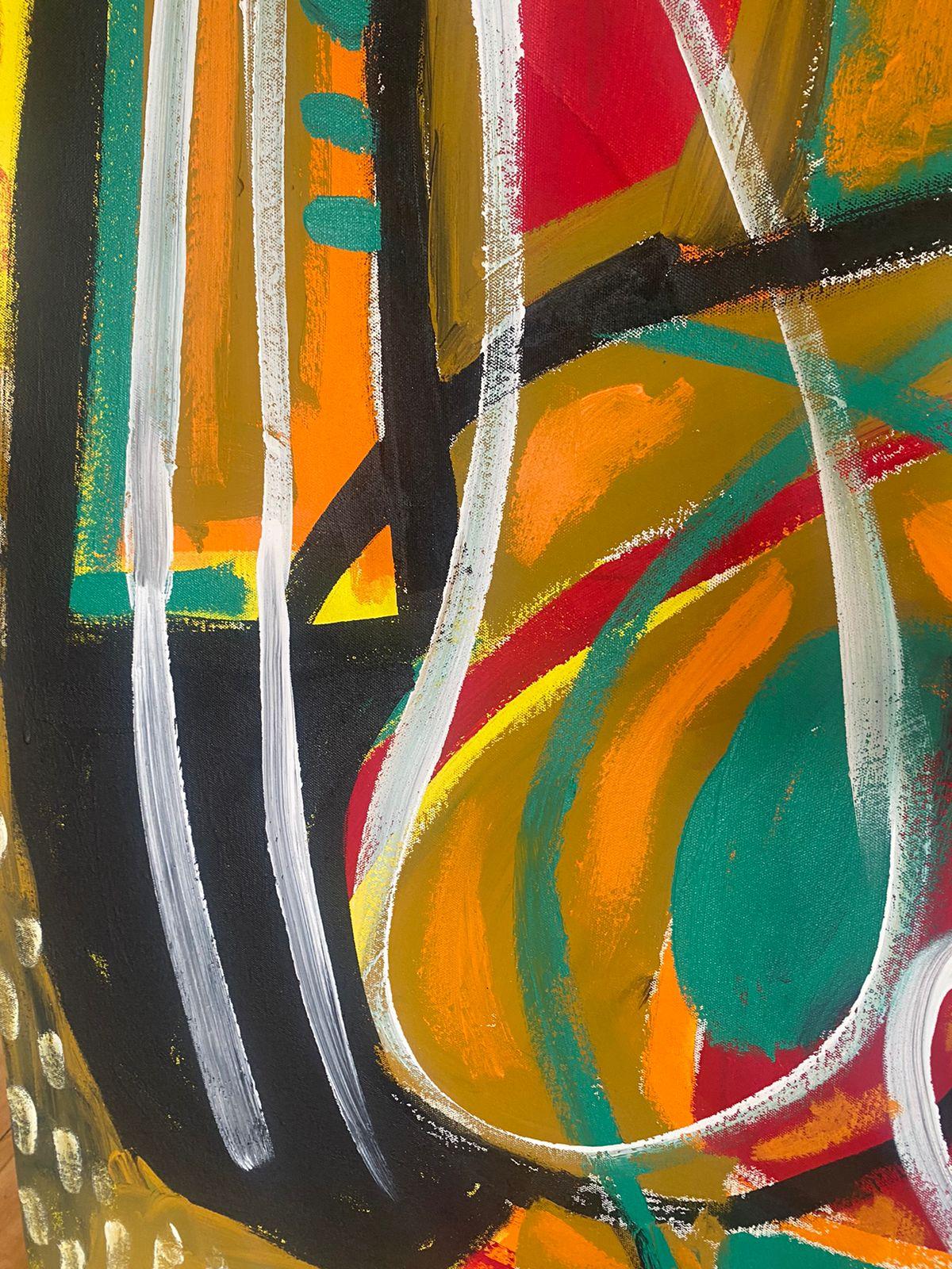 Retrato Naranja, Arte contemporanea, Pittura astratta, 21° secolo in vendita 3
