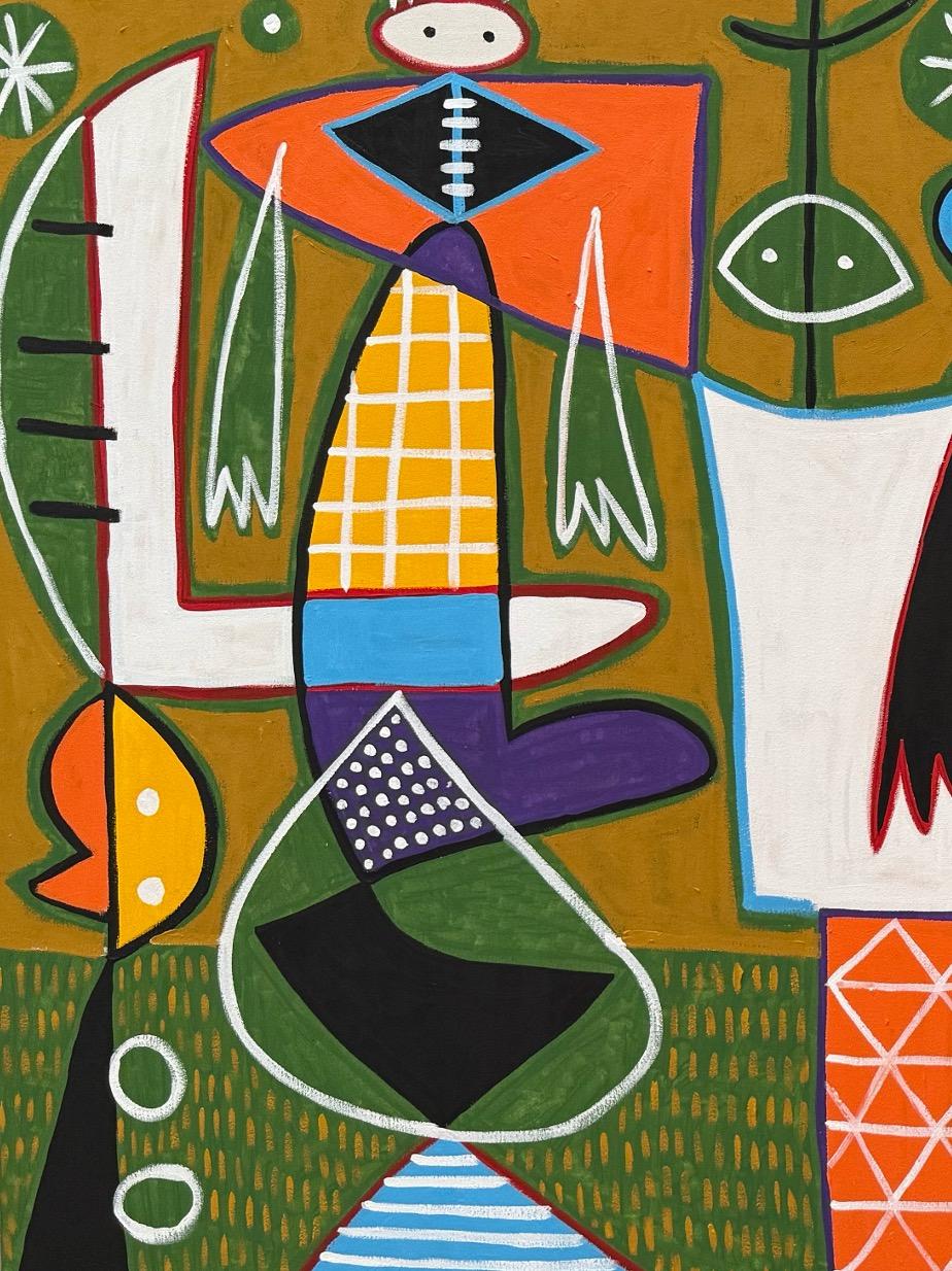 Roof Garden, Contemporary Art, Abstract Painting, 21st Century For Sale 2