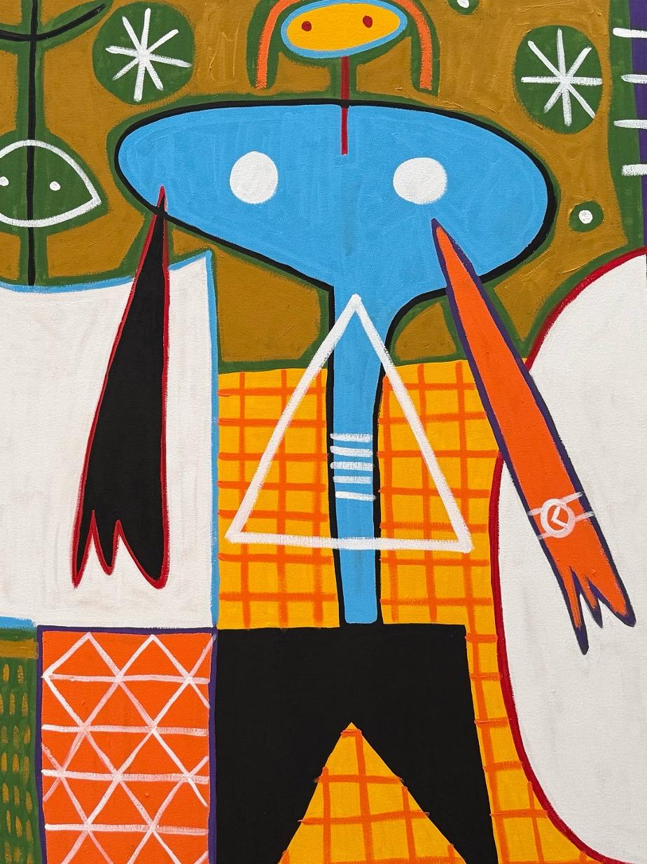 Roof Garden, Contemporary Art, Abstract Painting, 21st Century For Sale 3