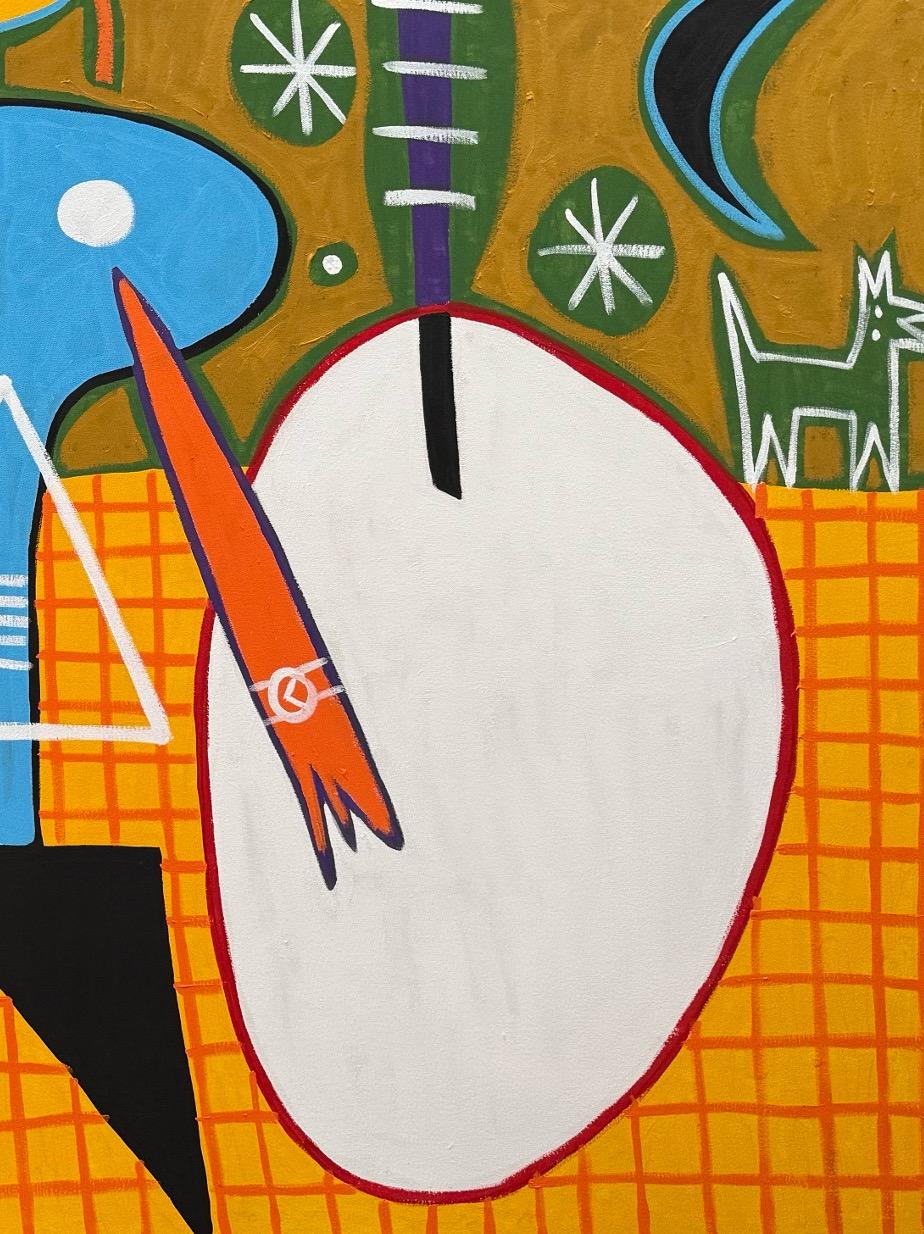 Roof Garden, Contemporary Art, Abstract Painting, 21st Century For Sale 4