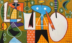 Roof Garden, Contemporary Art, Abstract Painting, 21st Century