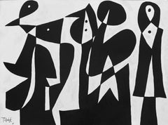 Zweite „Tres Cuerpos Escuetos“, Zeitgenössische Kunst, Abstrakte Malerei, 21. Jahrhundert