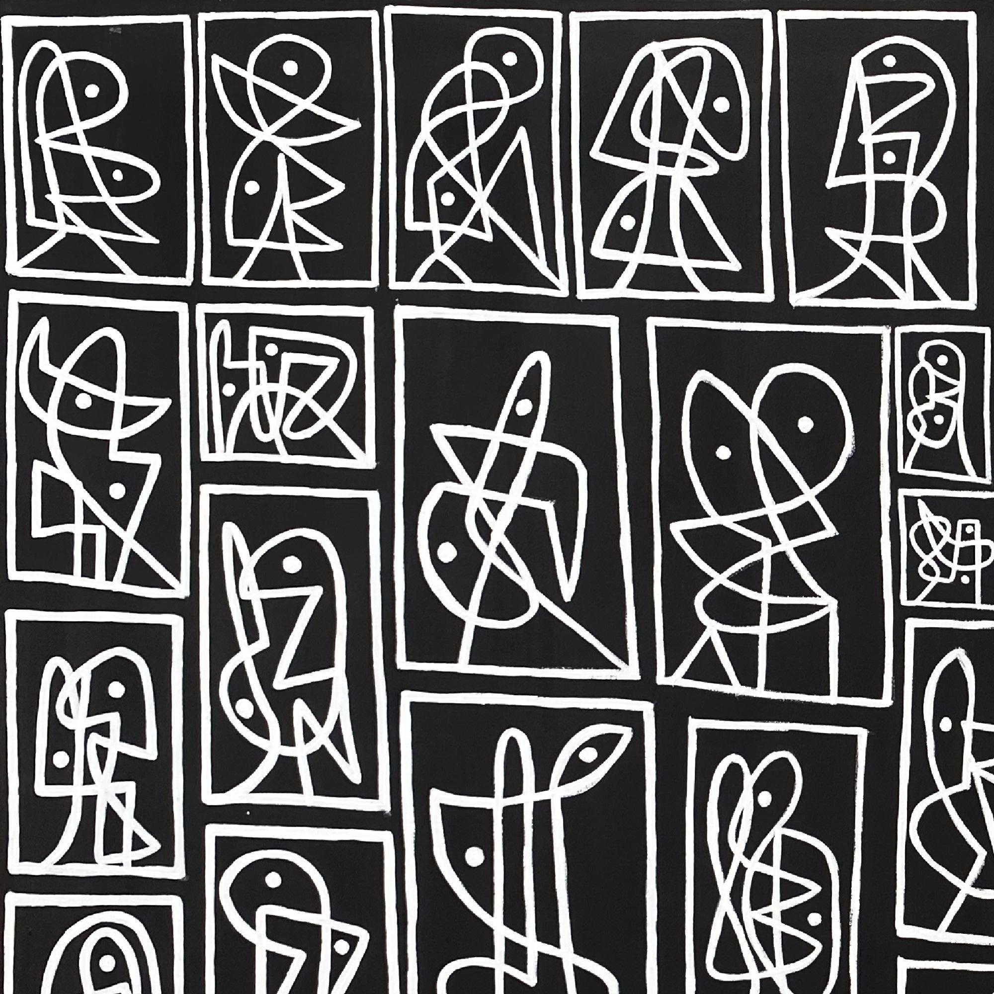 Segni, Arte contemporanea, Pittura astratta, 21° secolo - Painting di Enrique Pichardo