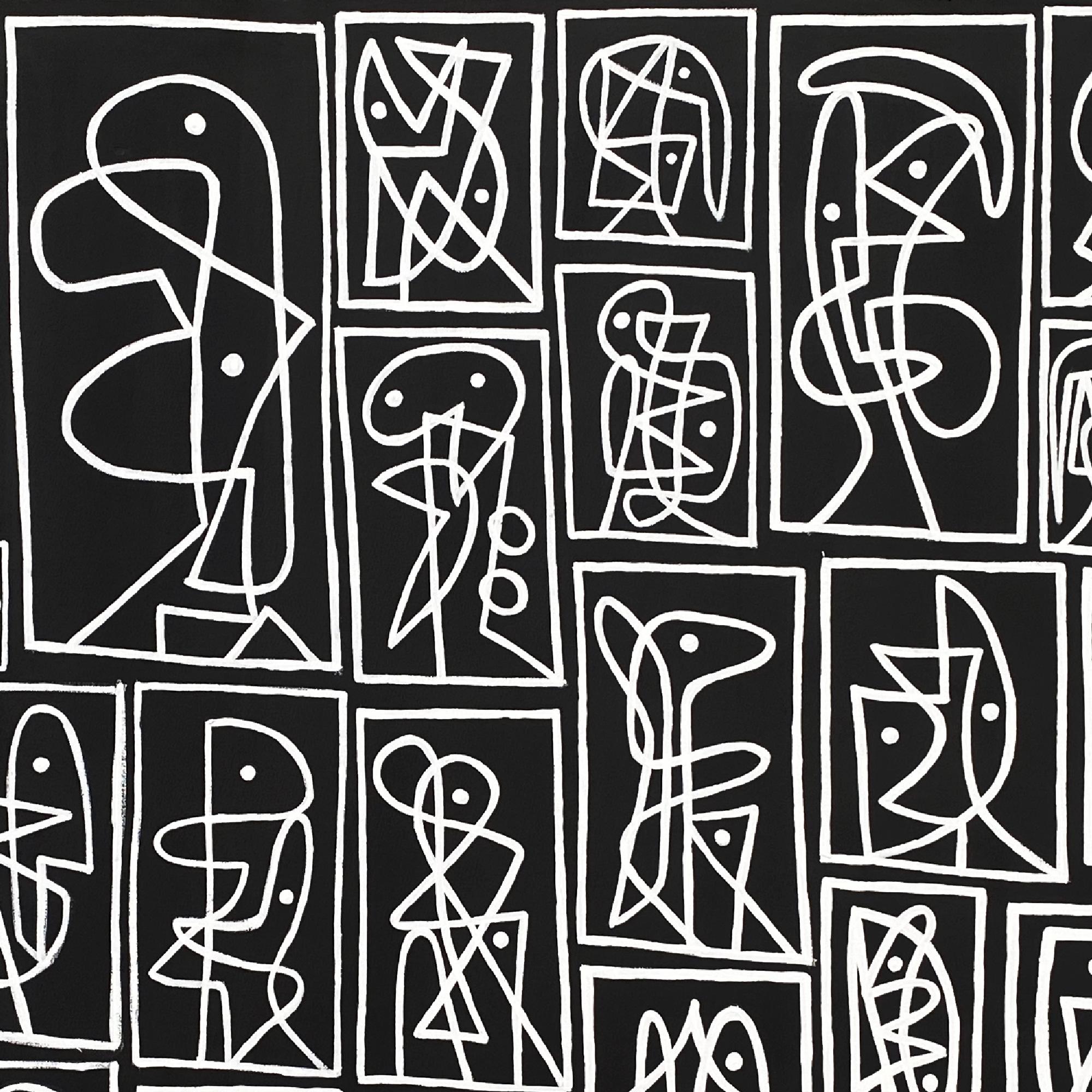 Segni, Arte contemporanea, Pittura astratta, 21° secolo - Painting Astratto di Enrique Pichardo