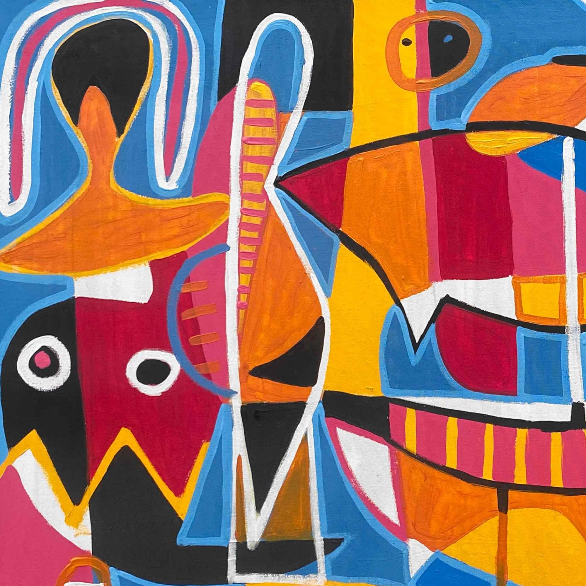Sol de Medio Día, Arte contemporanea, Pittura astratta, 21° secolo - Painting di Enrique Pichardo