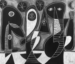 Tres Amigos, Contemporary Art, Abstract Painting, 21st Century
