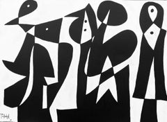 Tres Cuerpos Escuetos, Contemporary Art, Abstract Painting, 21st Century