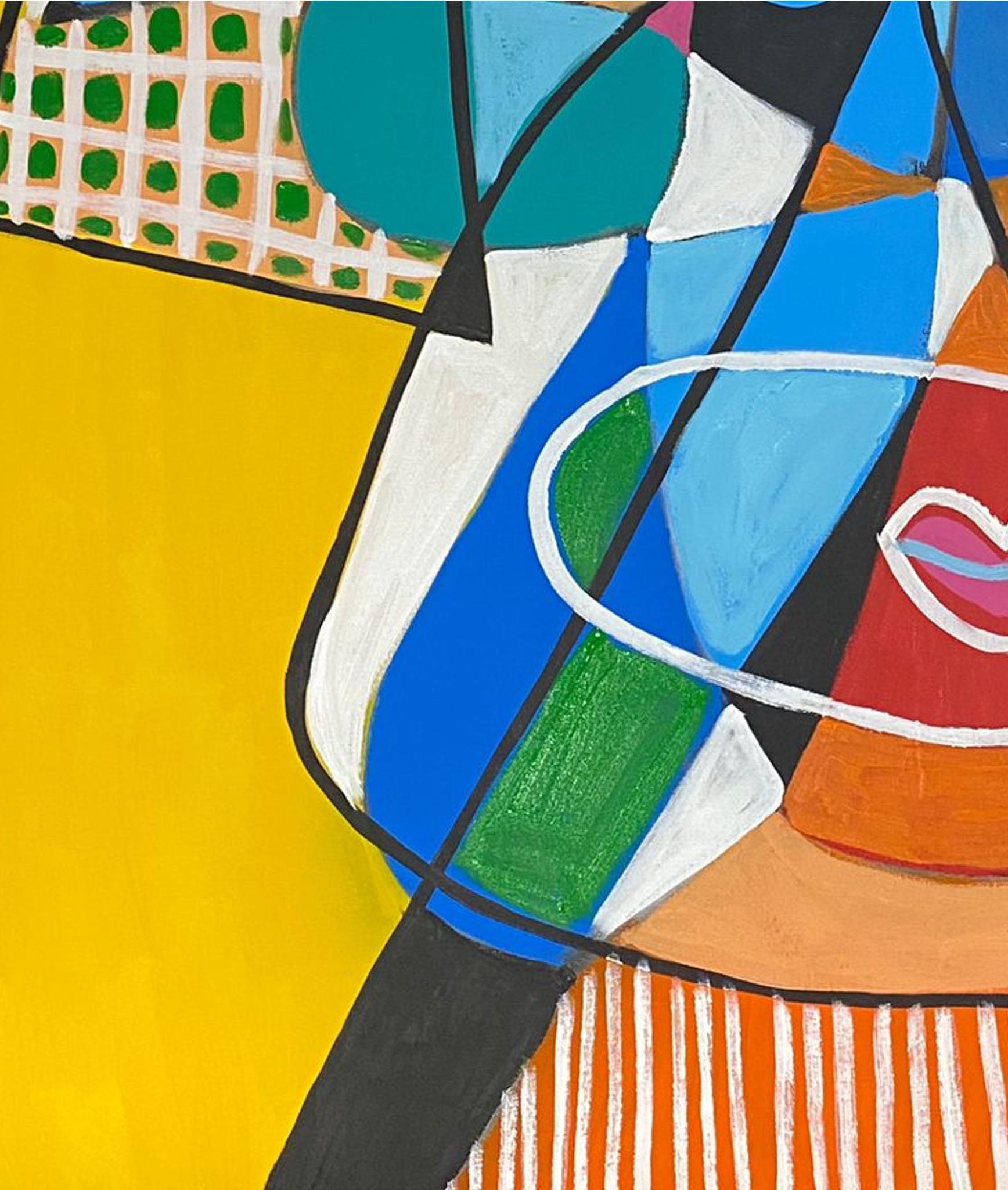 Yellow Head, Contemporary Art, Abstract Painting, 21st Century 1