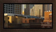 Streeterville - Chicago Neighborhood, Urban Landscape, Original Oil Painting