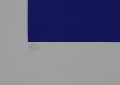 Composition in Green, Red, and Blue - Screenprint by Enrique Sebastian Carbajal