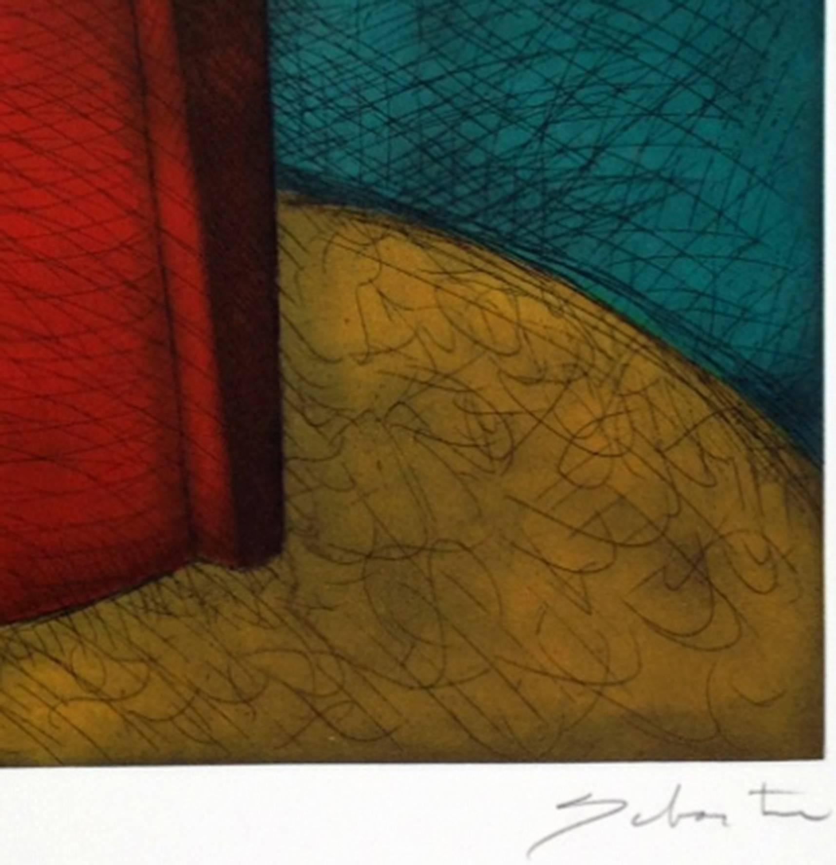 Coyote - Abstract Geometric Print by Enrique Sebastian Carbajal