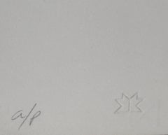 Deconstrucción de Cubo, Serigrafía Abstracta de Enrique Sebastian Carbajal