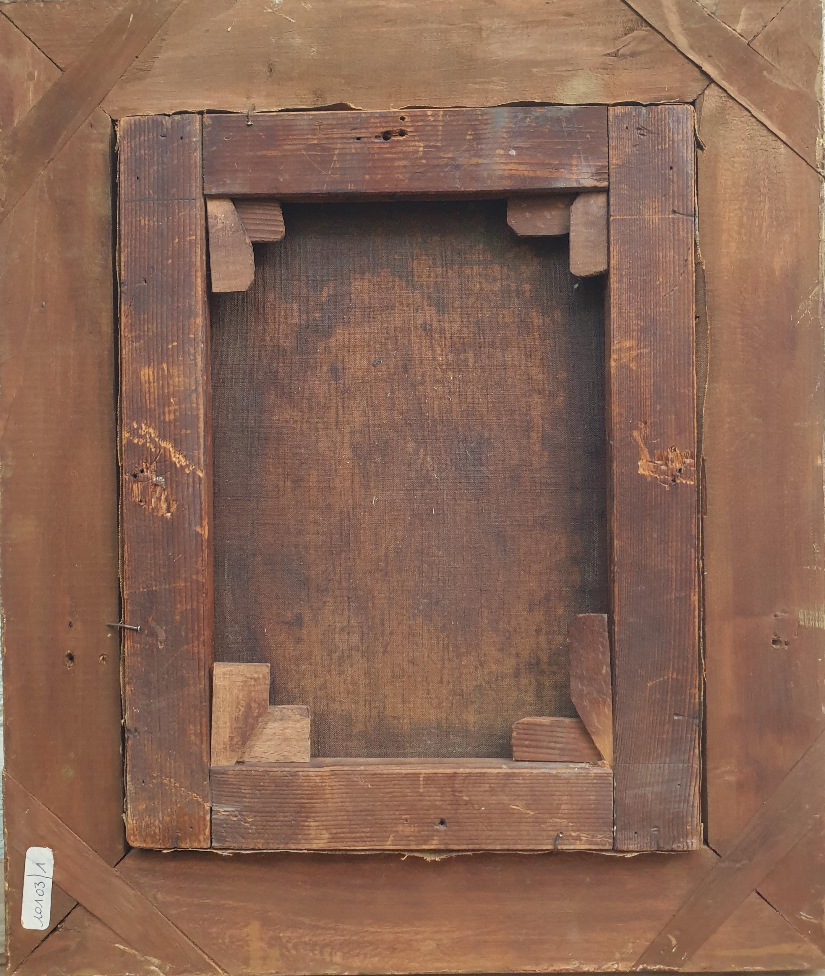 SERRA AUQUE Ritratto di ragazza spagnola, pittore romantico in costume del 19° secolo in vendita 1