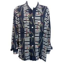 Enro Rayon Rare Surrealist Mens Shirt