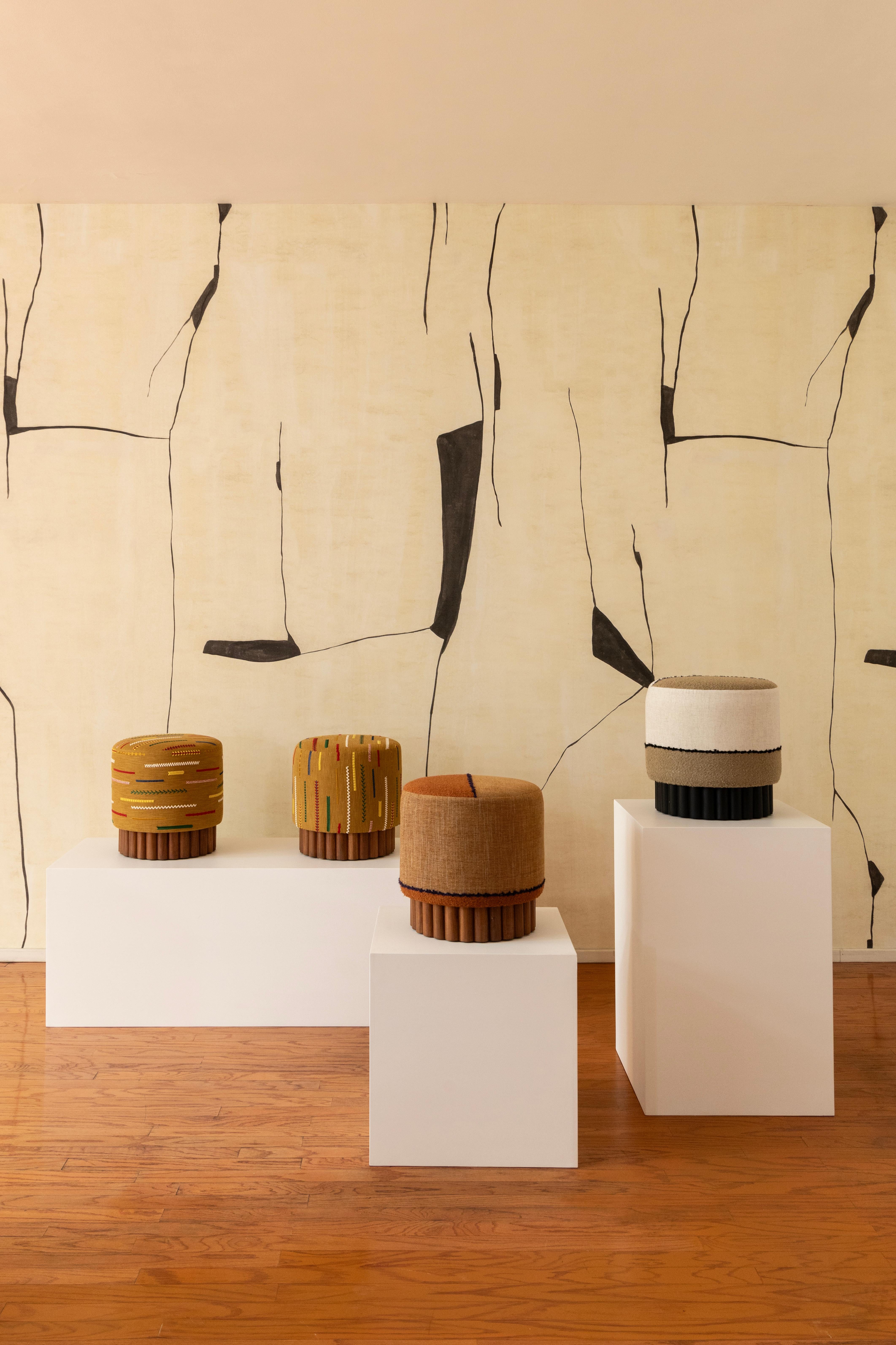 Messicano Pouf Ensamble in Careyes 22 verticale in vendita