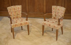 Ensemble composé de deux fauteuils « Bridge » et d'un fauteuil attribué à Jules Leleu, années 1930
