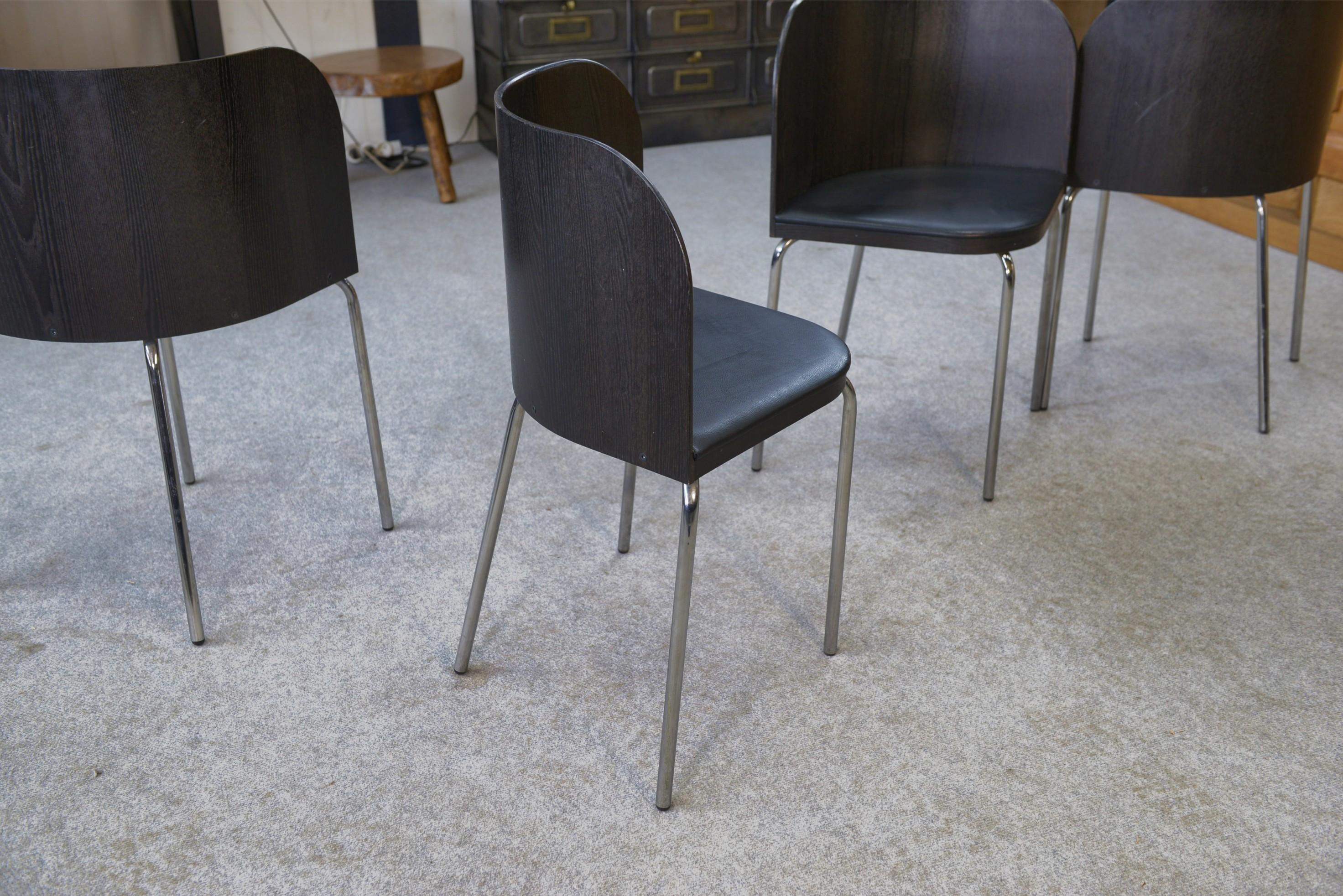 Conjunto de 4 sillas por Sandra Kregnert en Bueno estado para la venta en TOURCOING, FR