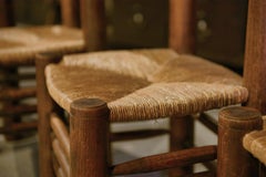 Ensemble de 6 chaises attribuées à Charles Dudouyt 1950's
