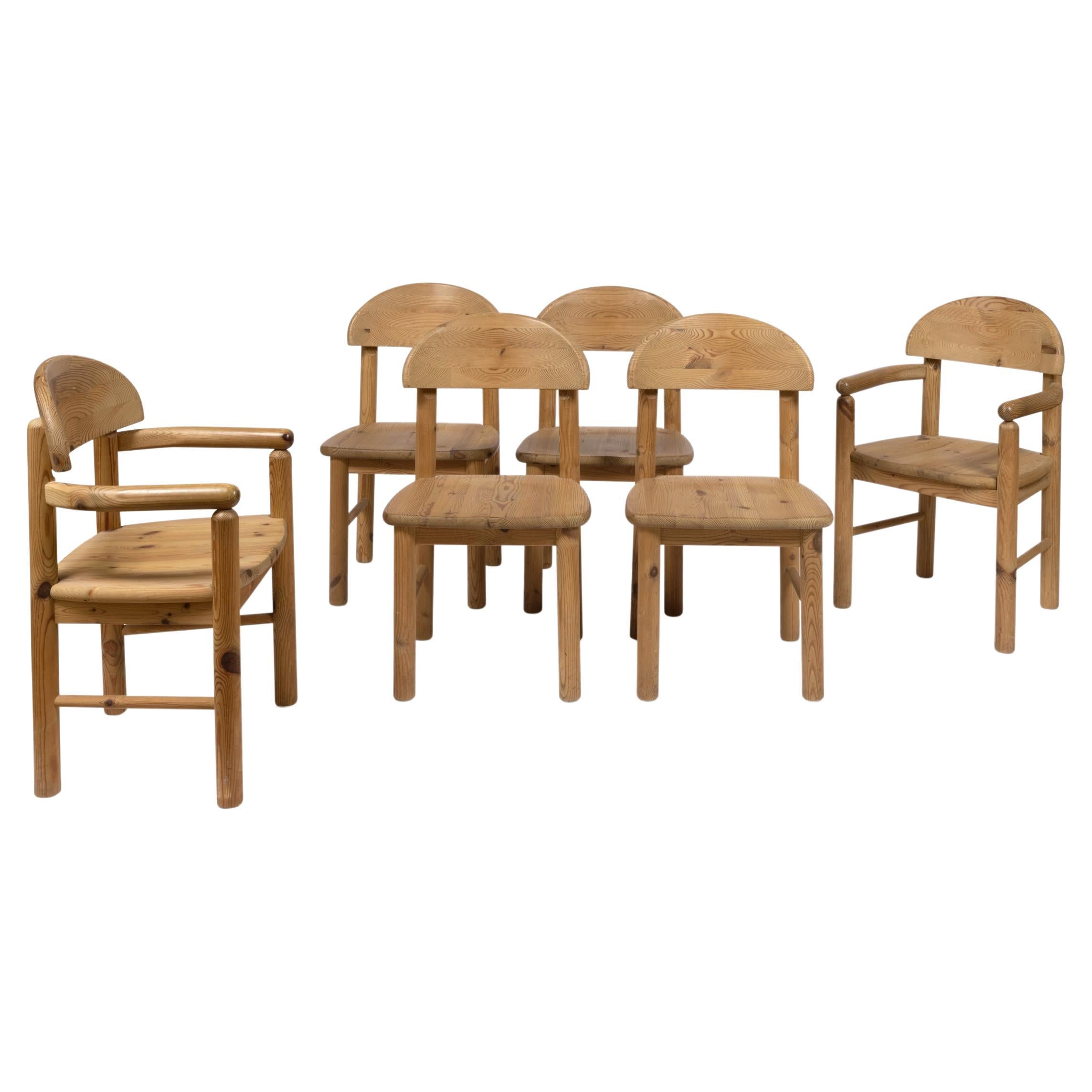 Ensemble De 6 Chaises Attribuées À Rainer Daumiller Pour Hirtshals Savvaerk, 1980 en vente