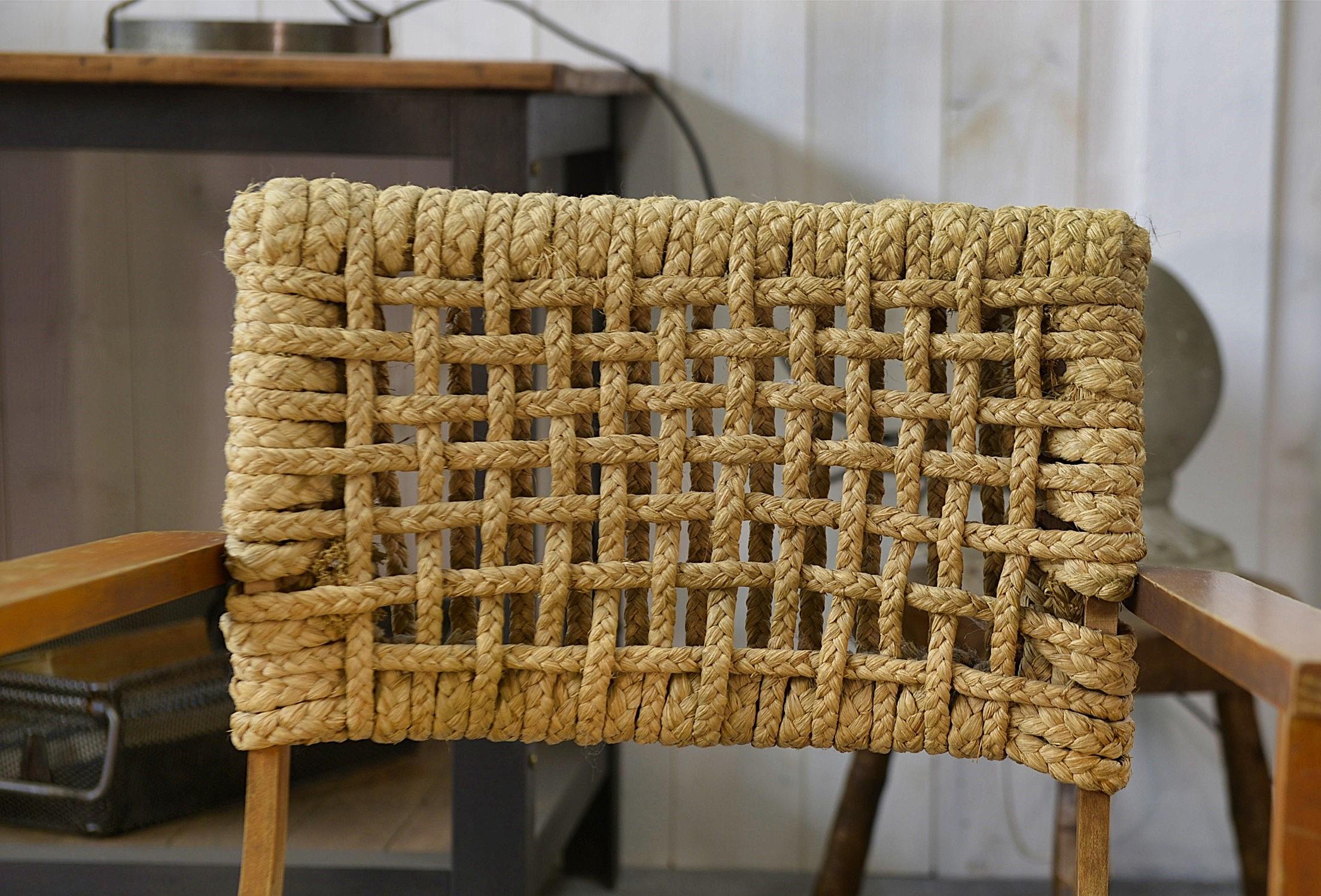 Ensemble di 6 chaises en corde tissée par Adrien AUDOUX & Frida Minet pour Vibo In condizioni buone in vendita a TOURCOING, FR