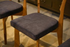 Ensemble de 6 chaises par Guillerme et Chambron pour Votre Maison 1950's
