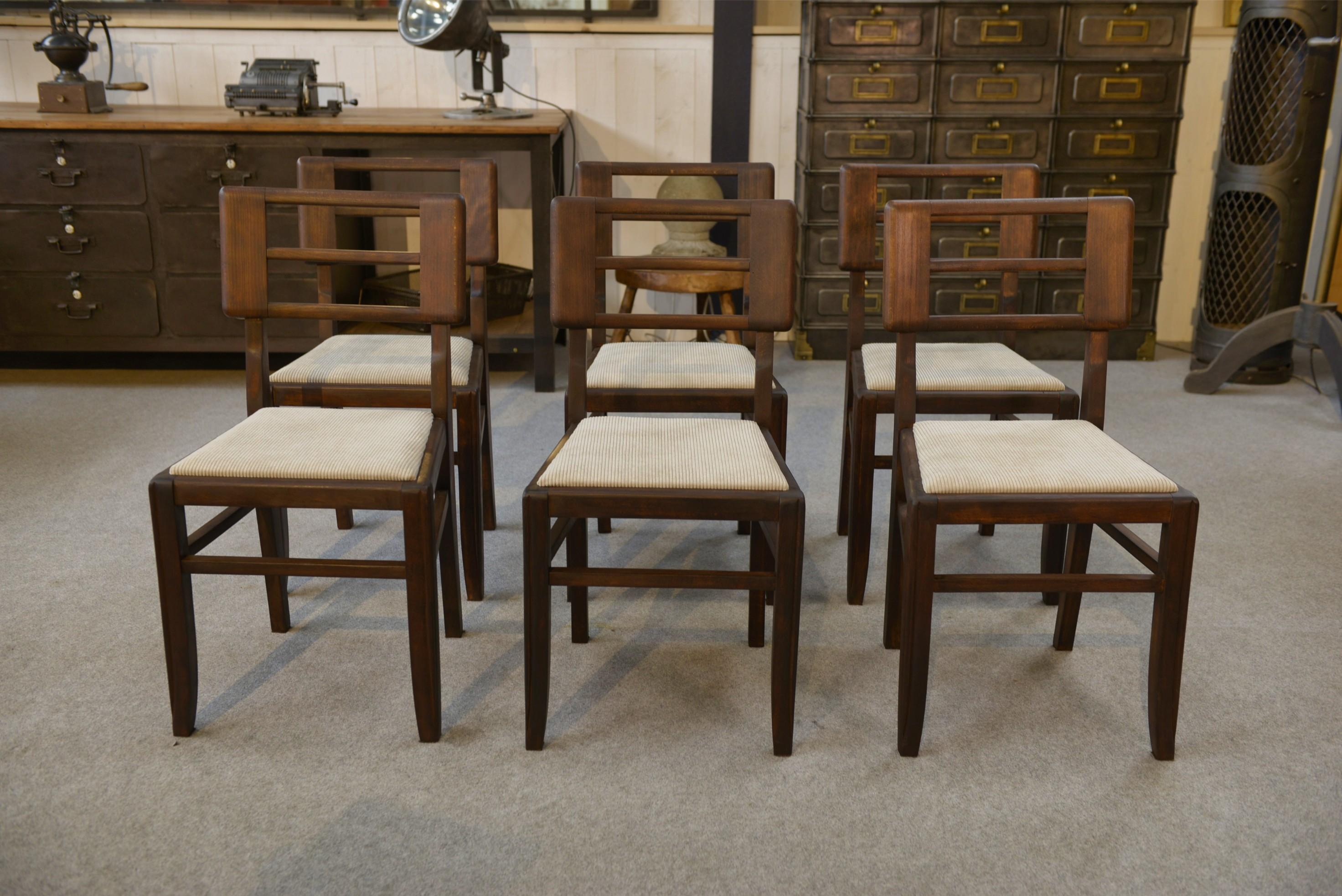 Ensemble de 6 chaises par Pierre Cruege 1960's in vendita 1