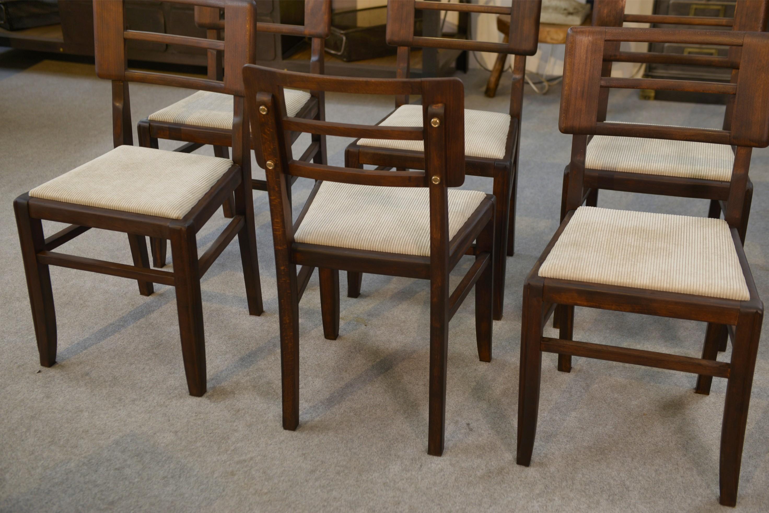 Ensemble de 6 chaises par Pierre Cruege 1960's in vendita 2