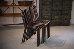 Conjunto de 6 chaises Tolix modèle T3 par Xavier Pauchard Años 50