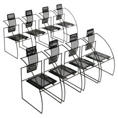 Ensemble de 8 chaises Quinta par Mario Botta pour Alias