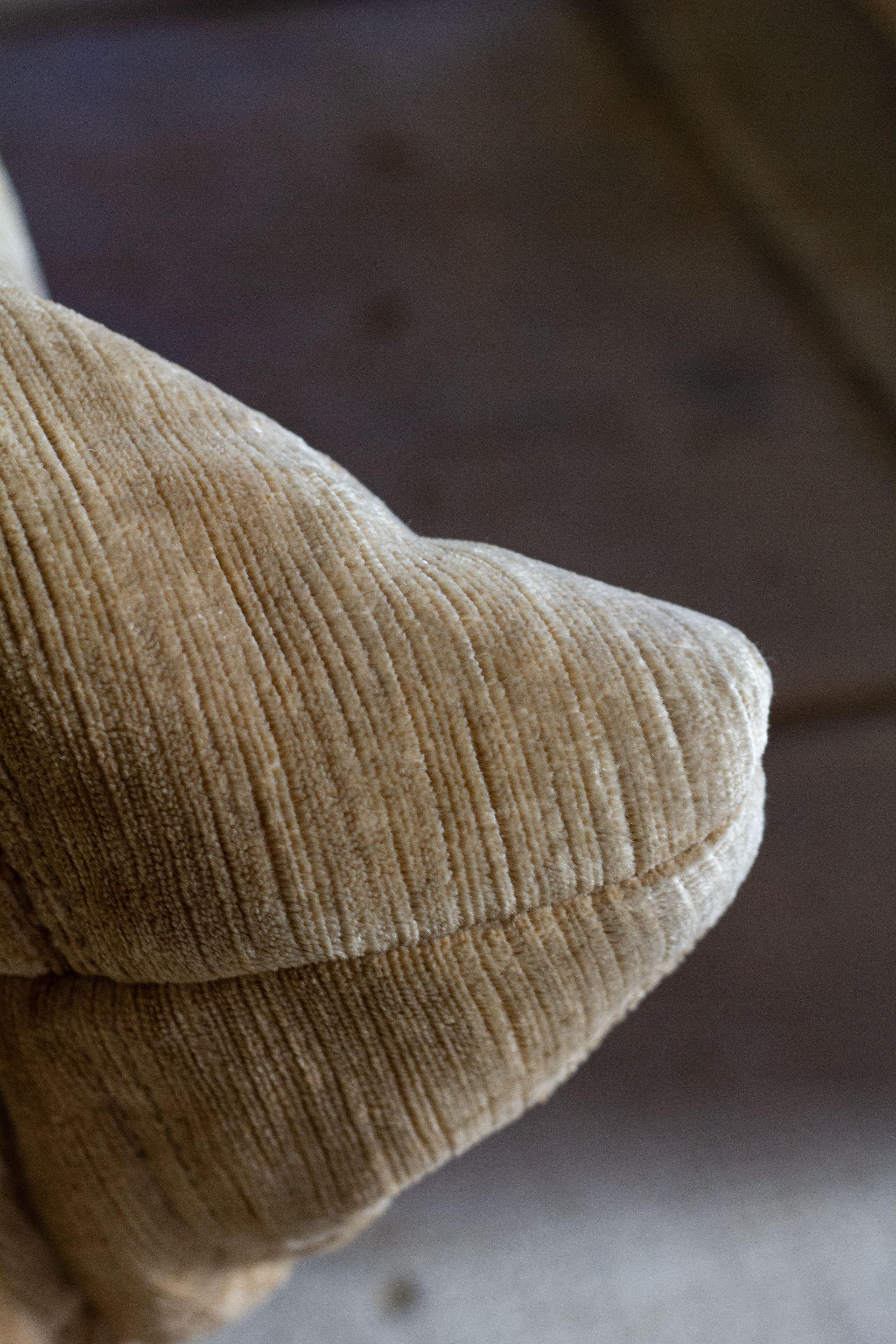 Ensemble de canapés Togo velours beige de Michel Ducaroy, LIGNE ROSET en vente 5