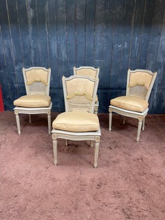 Ensemble de quatre chaises de style Louis XVI CIRCA 1950