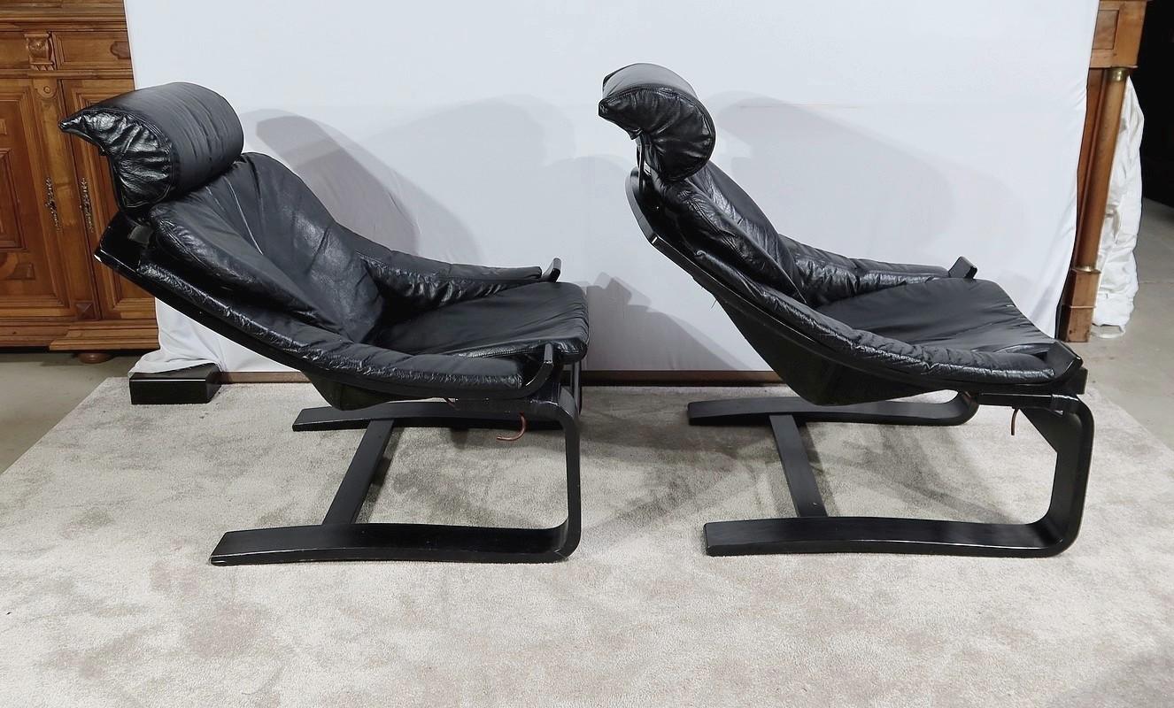 “Kroken” Living Room Set by Ake Fribyter for Nelo – 1974 In Excellent Condition For Sale In HÉRIC, FR