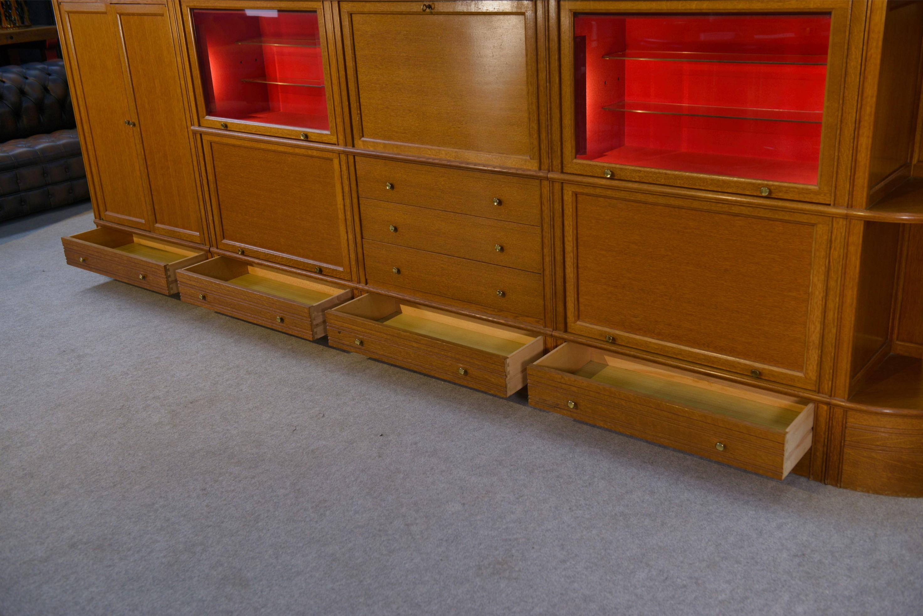 Ensemble meubles modulables par Martin Dupuis en chêne clair 1960 For Sale 6