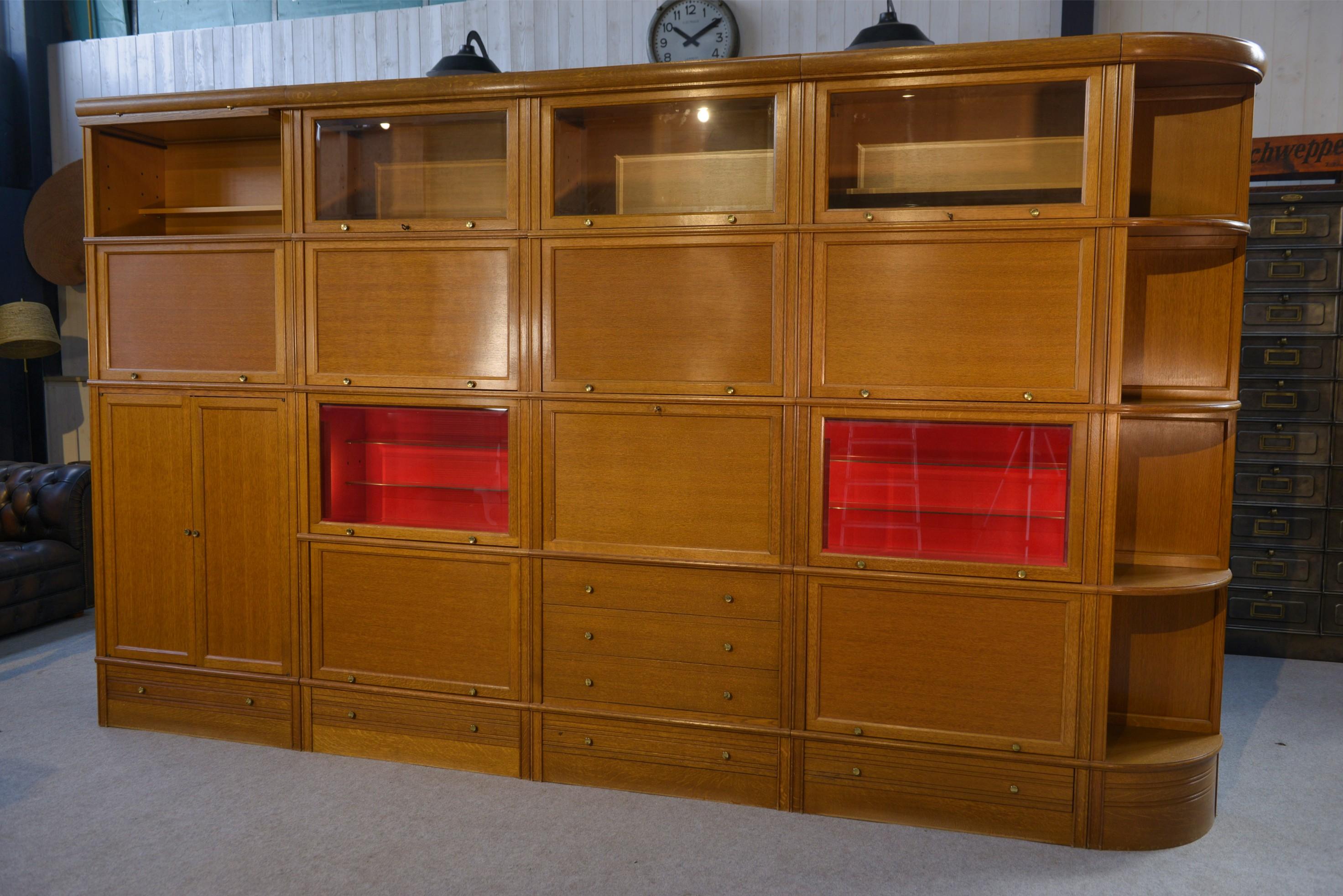 Ensemble meubles modulables par Martin Dupuis en chêne clair 1960 For Sale 11